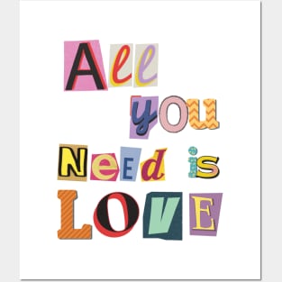 Love is All You Need: A Scrap Book Lettered Affair Posters and Art